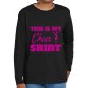 Youth Heavy Cotton 100% Cotton Long Sleeve T Shirt Thumbnail