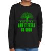 Youth Heavy Cotton 100% Cotton Long Sleeve T Shirt Thumbnail